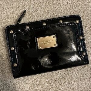 Michael Kors Black Patent Wallet